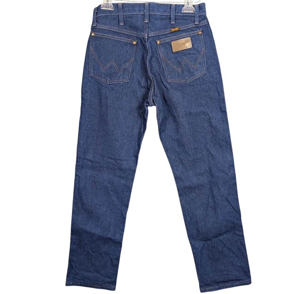 Wrangler Jeans Mens 30 X 31 Blue Denim Straight Leg 13MWZ Western Rodeo Cowboy